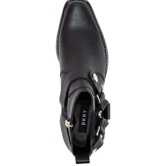 DKNY Mina Black Leather boots - Size 6.5 NEW! - Picture 3 of 13